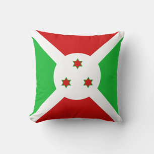 Burundi-Flagge x Flaggenkissen Kissen