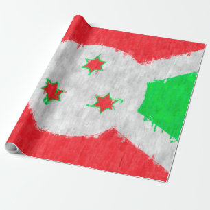 Burundi Ölgemälde Zeichnend Geschenkpapier