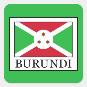 Burundi Quadratischer Aufkleber