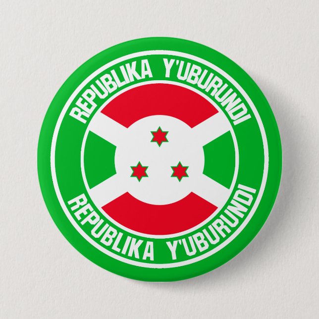 Burundi Round Emblem Button (Vorderseite)