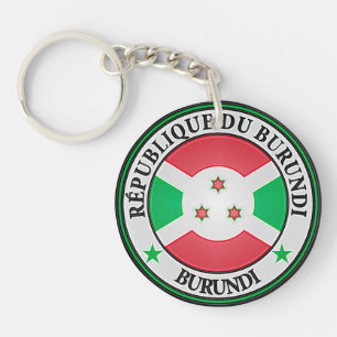 Burundi Round Emblem Schlüsselanhänger