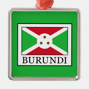 Burundi Silbernes Ornament