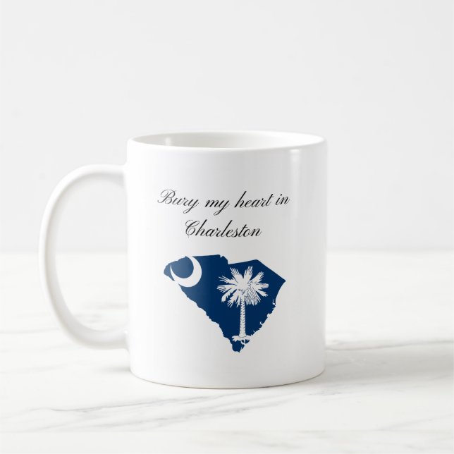 Bury My Heart in Charleston Kaffeetasse (Links)
