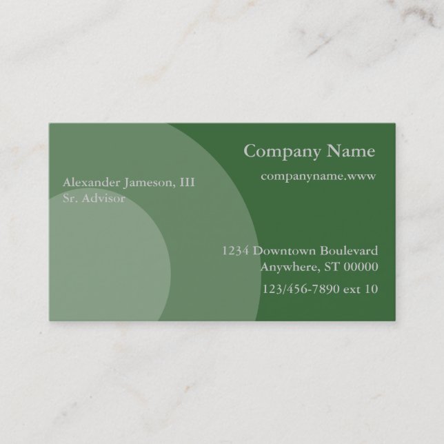 Bus. Carte - Cercles graphiques (Devant)