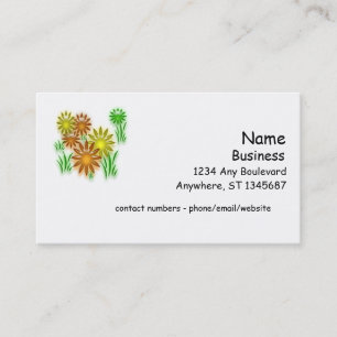 Bus. Carte - marguerites 3D