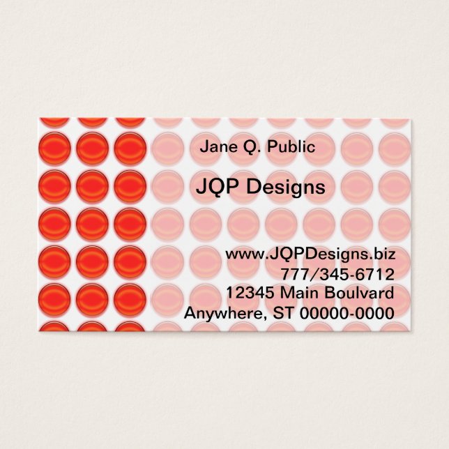 Bus. Carte - Points rouges (Devant)