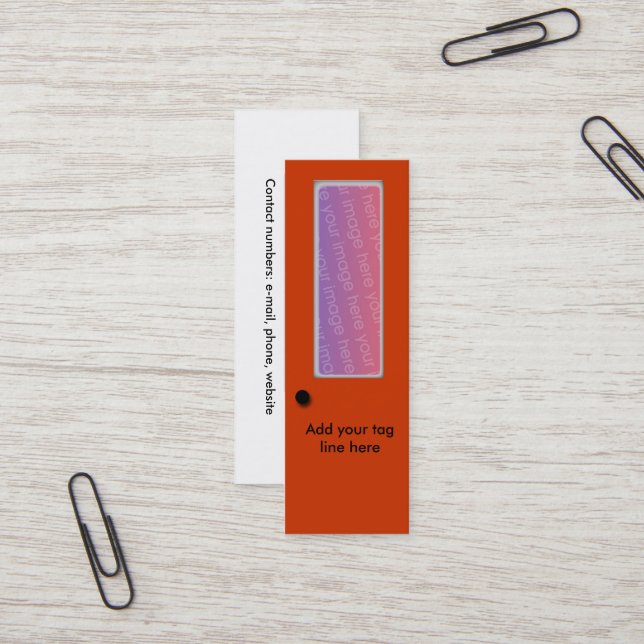 Bus. Carte - Porte du bureau (Devant/Arrière en situation)