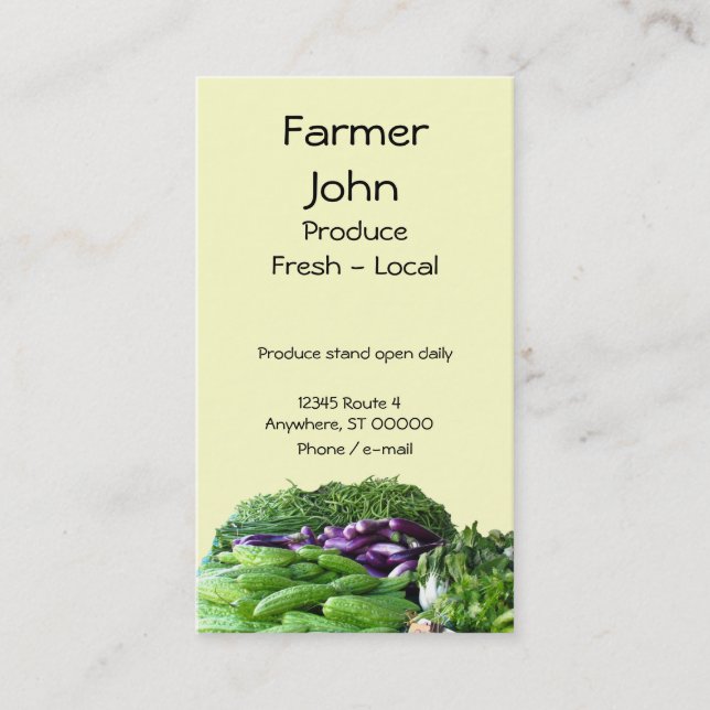 Bus. Carte - Produire (Devant)