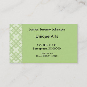 Bus. Carte - Trois carreaux de diamant