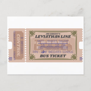 Bus der Linie Leviathan Innsmouth Postkarte