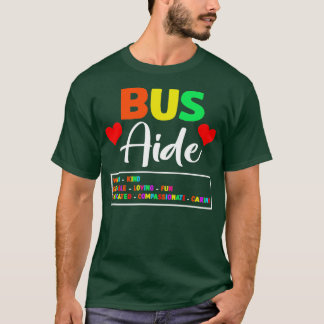 Bus Driver Aide Cute School T-Shirt