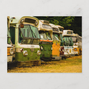 BUS FRIEDHOF POSTKARTE