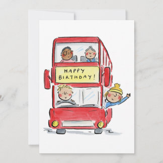 Bus Geburtstag Einladung