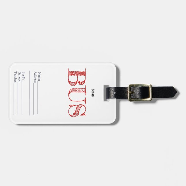 Bus Gepäckanhänger (Vorderseite horizontal)