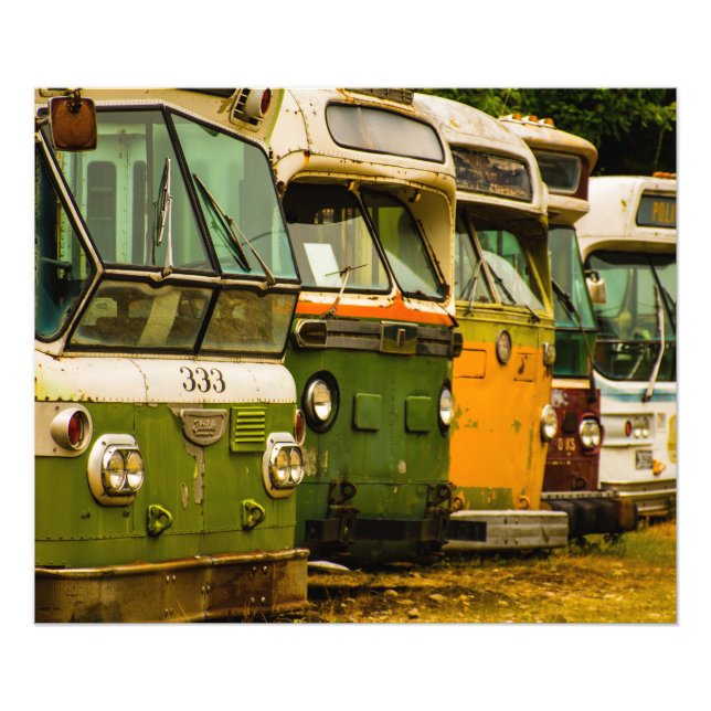 BUS GRAVEYARD PRINT FOTODRUCK (Vorne)