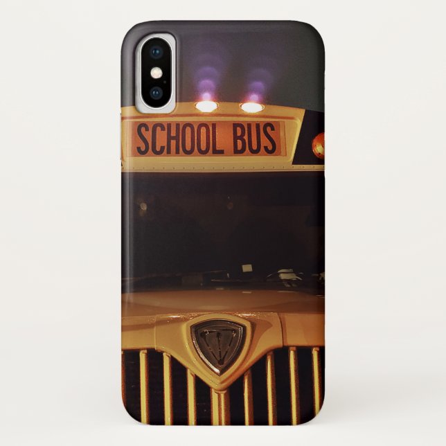 Bus in der dunklen Telefonzelle Case-Mate iPhone Hülle (Rückseite)
