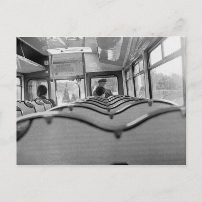 Bus Interior (Ende der 70er Jahre) Postkarte (Vorderseite)