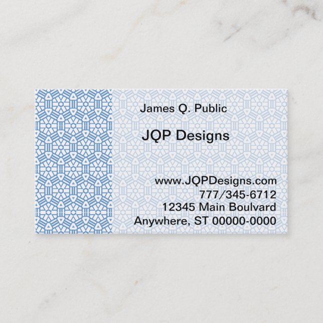 Bus. Karte - Hexagon & Bars (v.2) (Vorderseite)