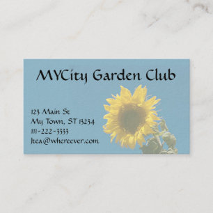 Bus. Karte - Sonnenblume