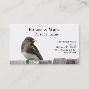 Bus. Karte - Vögel auf Zaun