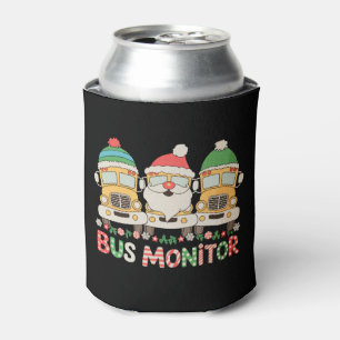 Bus-Monitor Santa-Hut Schnee Weihnachten Lichter W Dosenkühler