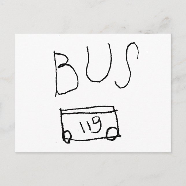 Bus Nr. 119 Postkarte (Vorderseite)