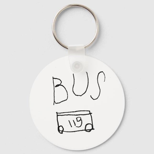 Bus Nr. 119 Schlüsselanhänger (Vorderseite)
