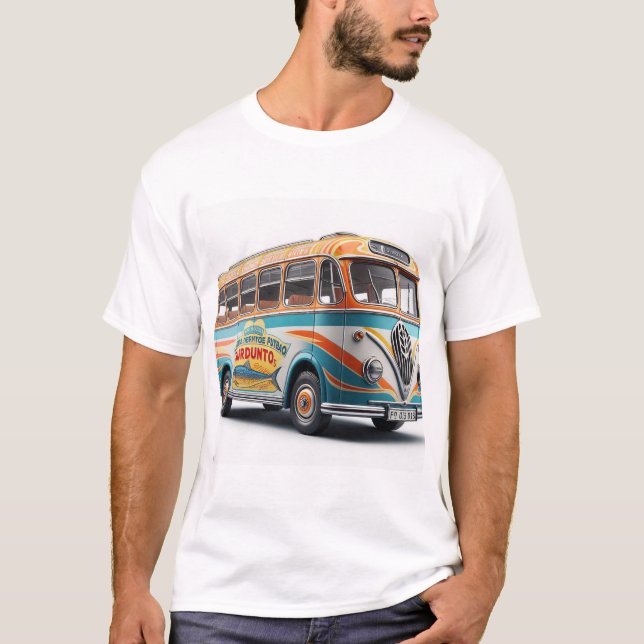 Bus Nr. 2 nach Sardinien T-Shirt (Vorderseite)