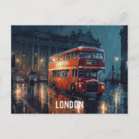 Bus Red City à Londres Carte postale