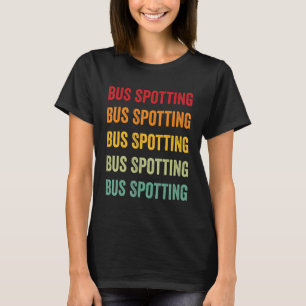 Bus Spotting Bus Spotting Hobbyist Regenbogendesig T-Shirt
