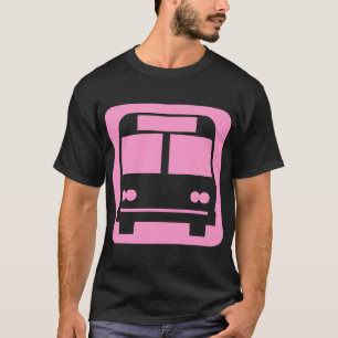 Bus-Symbol - Pink T-Shirt