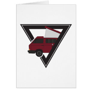 bus triangle maroon