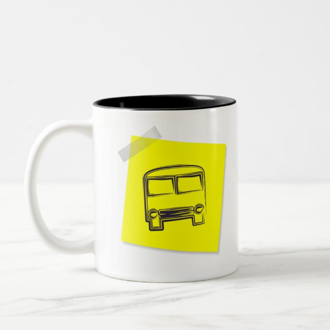 Bus Zweifarbige Tasse (Links)