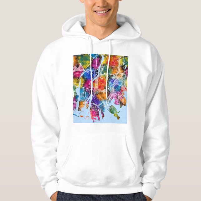  Busan South Korea City Map Hoodie (Vorderseite)