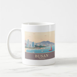 Busan South Korea Pastel Travel Kaffeetasse