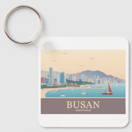 Busan South Korea Pastel Travel Schlüsselanhänger