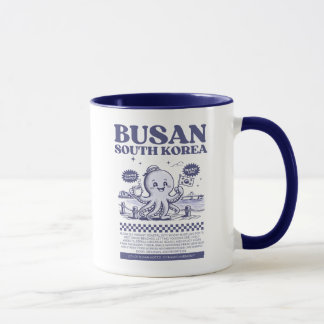 Busan South Korea Retro City  Tasse