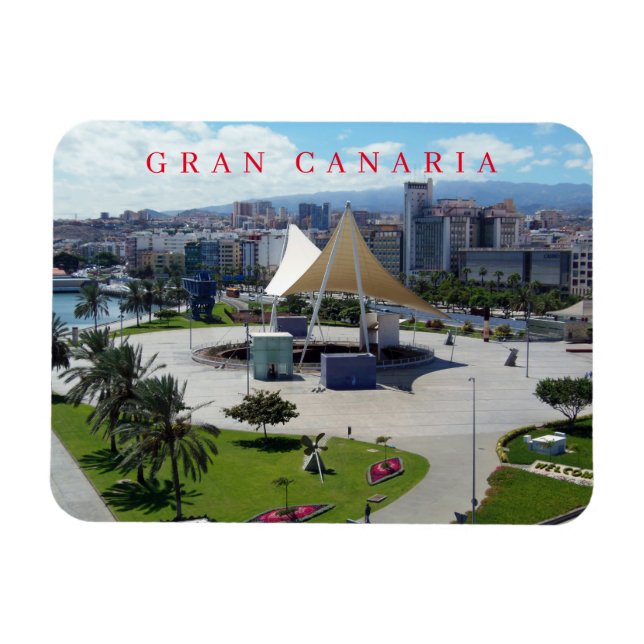 Busbahnhof Gran Canaria Kühlschrankmagnet Magnet (Horizontal)