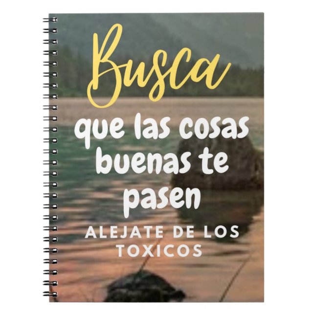 Busca que las cosas cosas buenas pasen notizblock (Vorderseite)