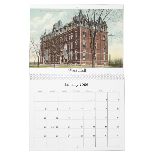 Büschel-Uni-Vintage Postkarten 2012 Kalender (Jan 2026)