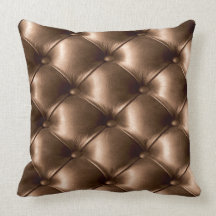 Büscheliges ledernes Blick-Druck-Bronzekissen