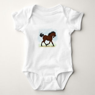 Buschpferd mit Blaze Baby Strampler