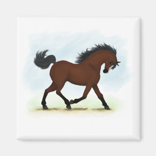 Buschpferd mit Blaze Magnet