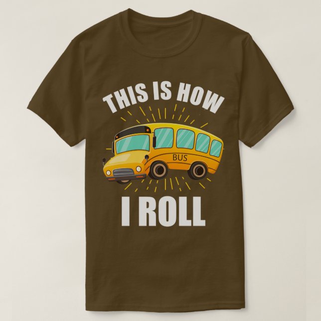 Busfahrer Beruf Omnibus Bushaltestelle 13 T-Shirt (Design vorne)