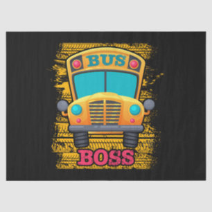 Busfahrer - Bewertung des Schulbusfahrers Seidenpapier