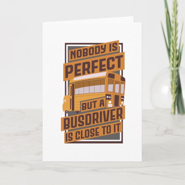 Busfahrer-Bus Karte (Vorderseite)