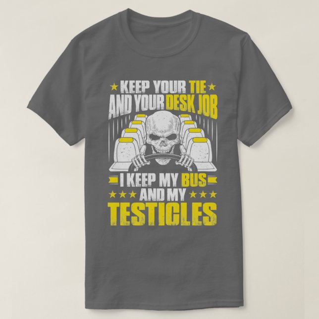 Busfahrer Busman Schoolbus Schulbus Geschenk Idee  T-Shirt (Design vorne)