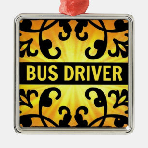 Busfahrer Damask Weihnachtsschmuck