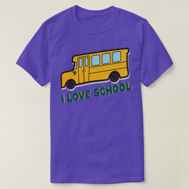 Busfahrer der Liebe School T-Shirt (Design vorne)