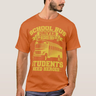 Busfahrer für Schulbusse Fahrerkleidung T-Shirt